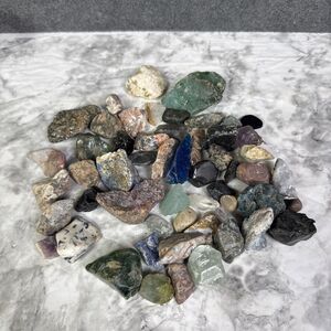 Bulk Mixed Crafters Collection: Gems Crystal Natural Rough Raw 2 lb Lot #1